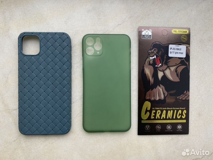 6 чехлов + стекло на iPhone 11 Pro Max