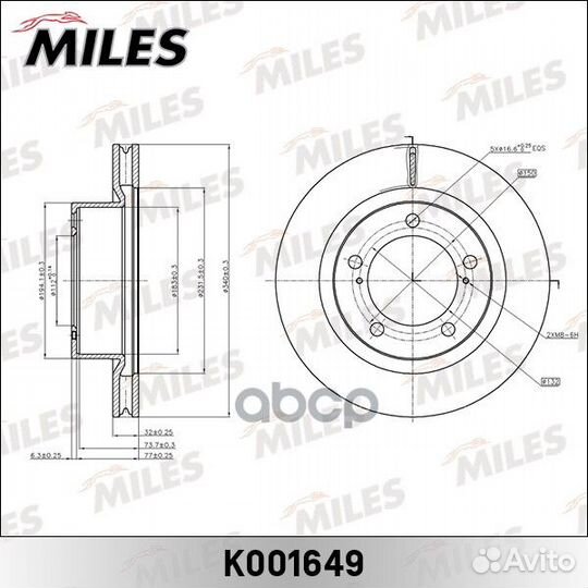 Диск тормозной toyota land cruiser J200/lexus L