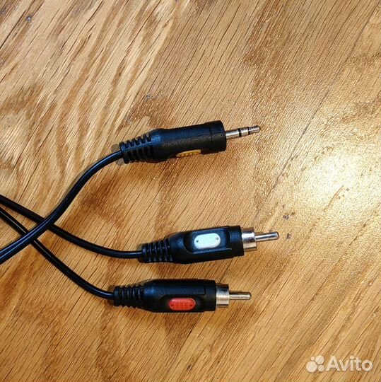 Кабель 3.5 jack - 2 RCA, 1.6м