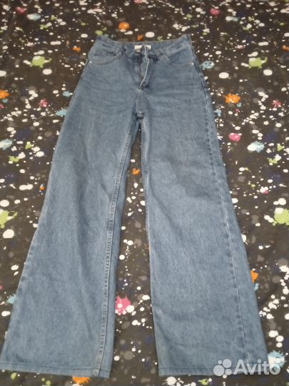 Джинсы женские широкие 42