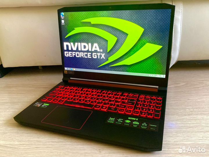 Игровой ноутбук Acer Nitro GTX1650/R5/SSD