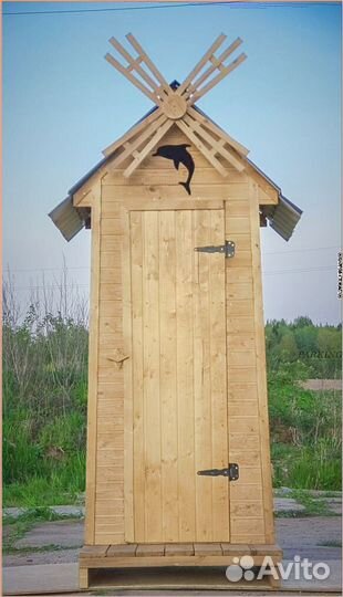 Дачный туалет с лебедем ZFJ