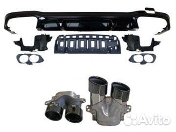 Дифузор w213 рестайлинг амг 53