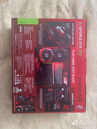 Видеокарта gtx 1060 6gb gaming msi