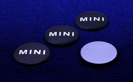 Комплект 3D наклейка колпачков BMW Mini 56 мм
