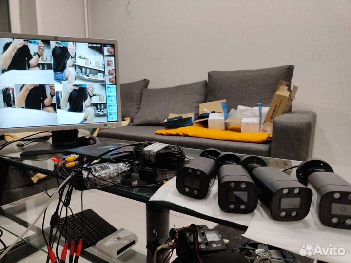 Комплект видеонаблюдения на 4 камеры
