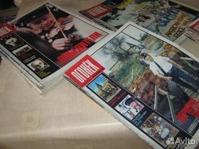 Журналы Огонек за 1986, 1987, 1989 годы