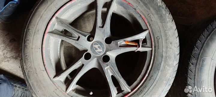 Литые диски r15 на kia rio и hyundai solaris бу