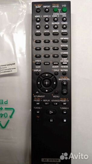 Пульт управления sony str