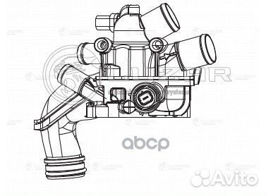 Термостат PSA 308 (07) /C4 (08) 1.6i mт (рифленые