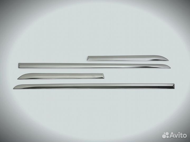 Молдинги дверей Honda Fit с14г Хром