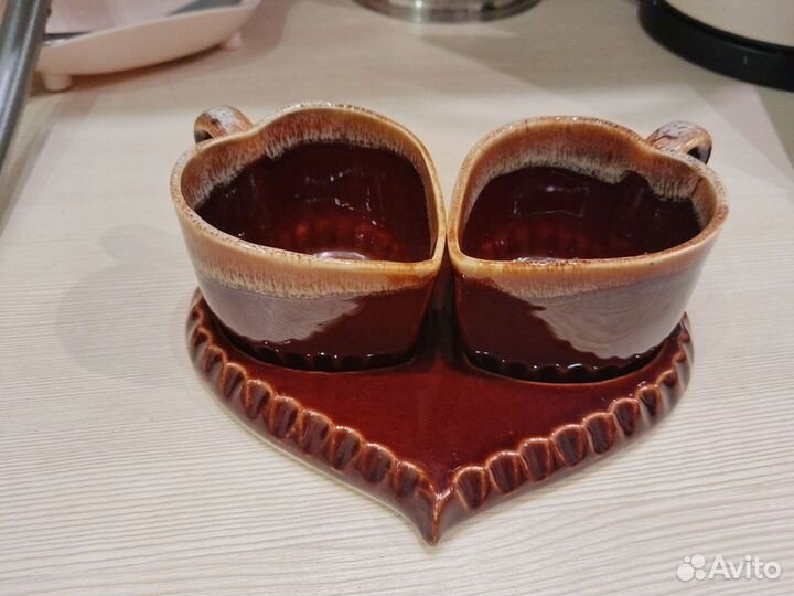 Кофейная пара сердце