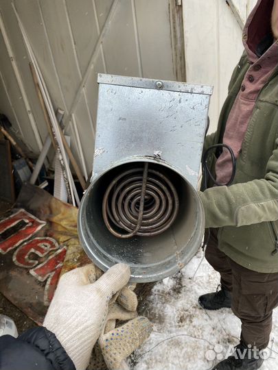 Канальный обогреватель с приводом