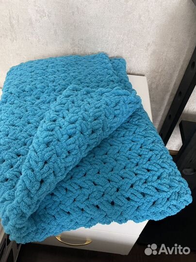 Плед детский из пряжи Ализе Пуффи