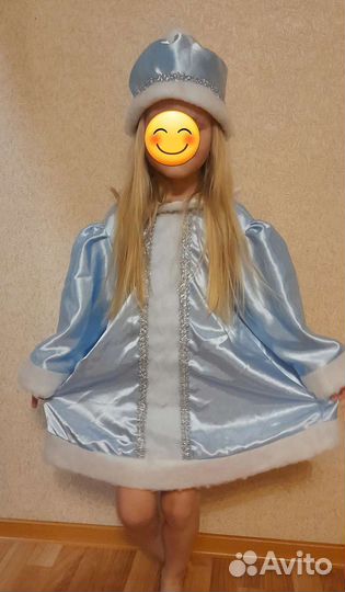 Карнавальный костюм для девочки снегурочка