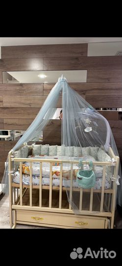 Болдахин с держателем в детскую кроватку