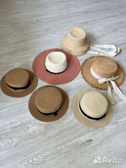 Шляпы соломенные