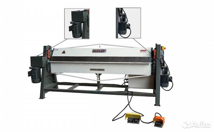 Электромеханический листогиб metal master MEF 2015