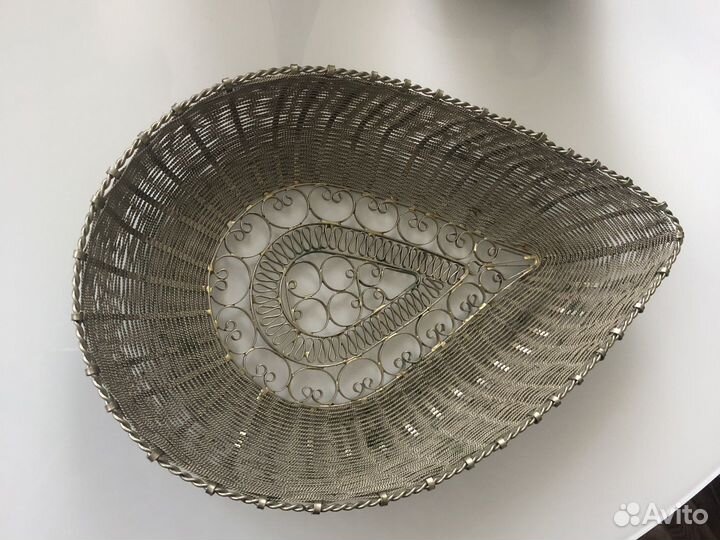 Плетеная нить, серебро