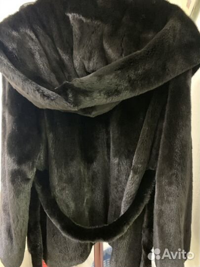 Шуба норковая 48 50 черная