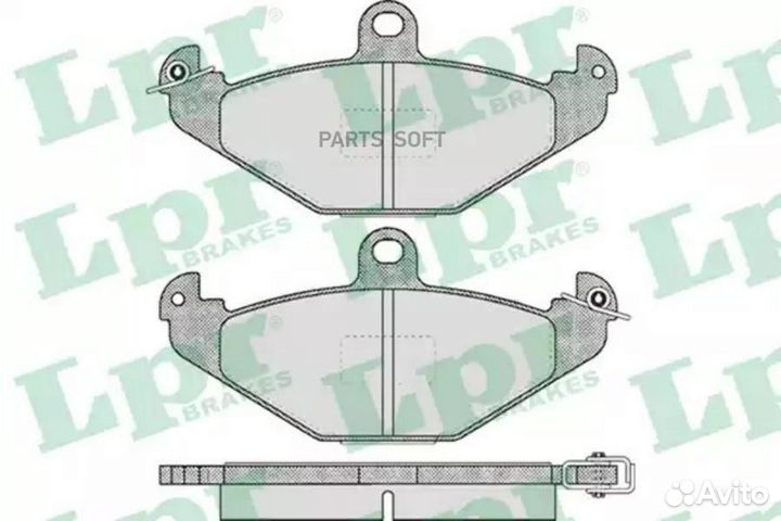 LPR 05P427 Колодки тормозные renault espace 96-02