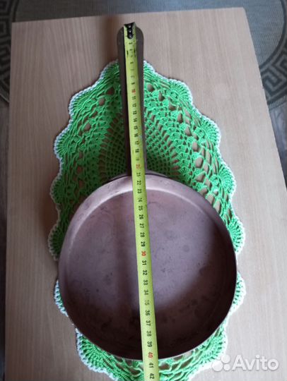 Сковорода медная старинная. Чистая медь