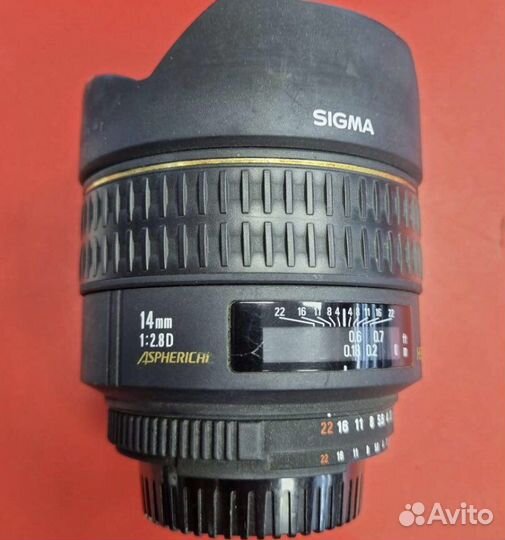Объектив Sigma 14mm f 2.8 D EX HSM Nikon