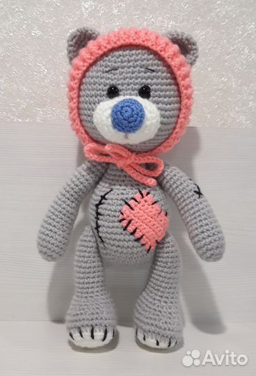 Вязаная игрушка Мишка Тедди