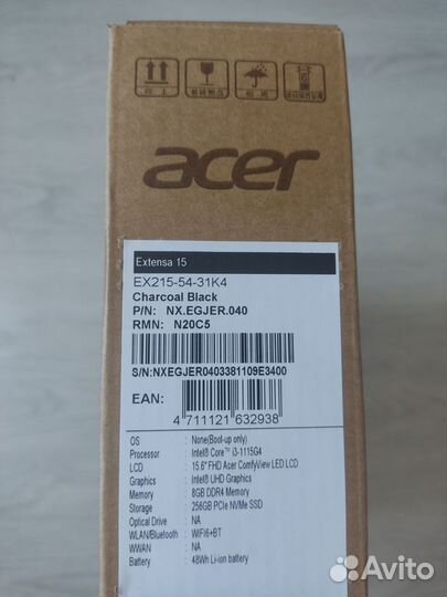 Acer Extensa 15 ex215 54
