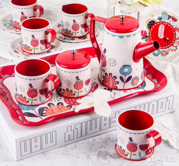 Набор детской посуды для чаепития 14 предметов