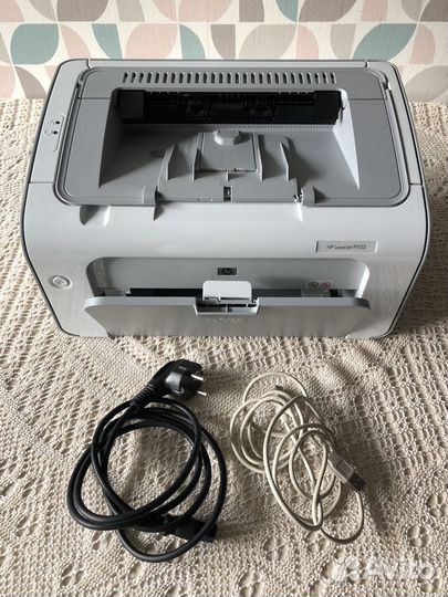 Принтер лазерный HP LaserJet P1102, ч/б, A4, белый