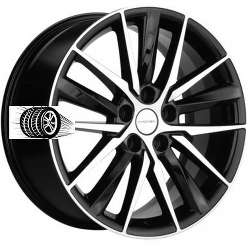Литые диски Khomen Wheels 8×R18 5×108