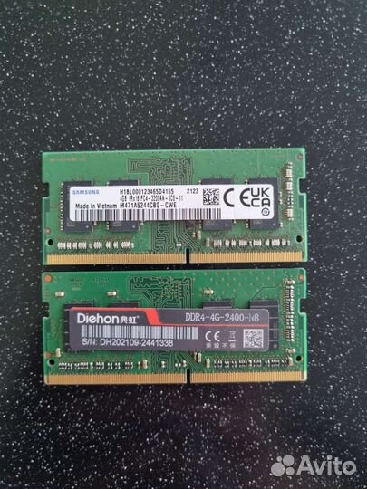 Оперативная память SO-dimm DDR4 4gb