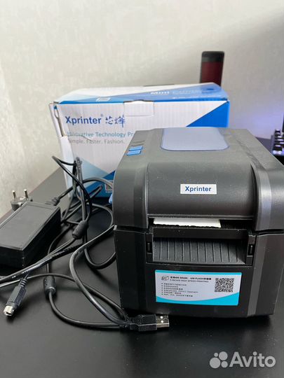 Термо принтер Xprinter XP-370B black
