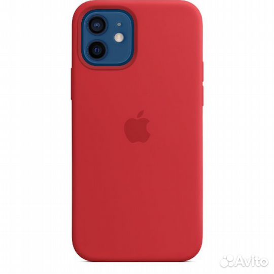 Чехол силиконовый для iPhone 12/12 PRO красный
