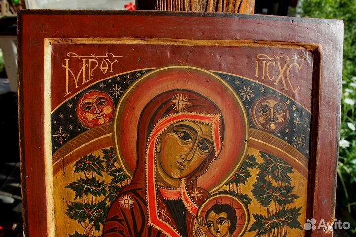 Старая Икона Богородица Млекопитательница 41*36