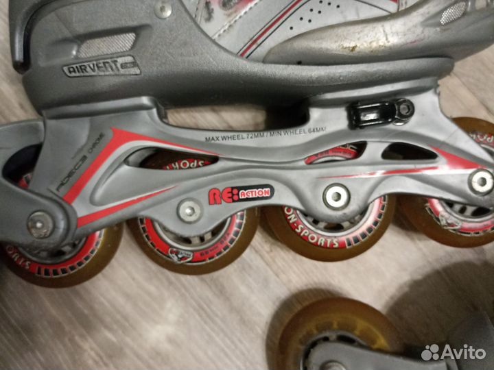 Роликовые коньки детские раздвижные 30-34 размер