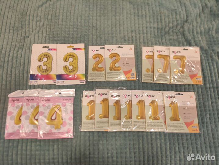 Фольгированные шары цифры