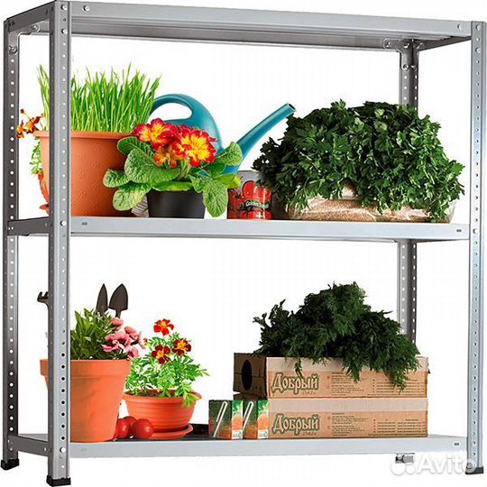 Стеллаж металлический 200/120x40/4 полки