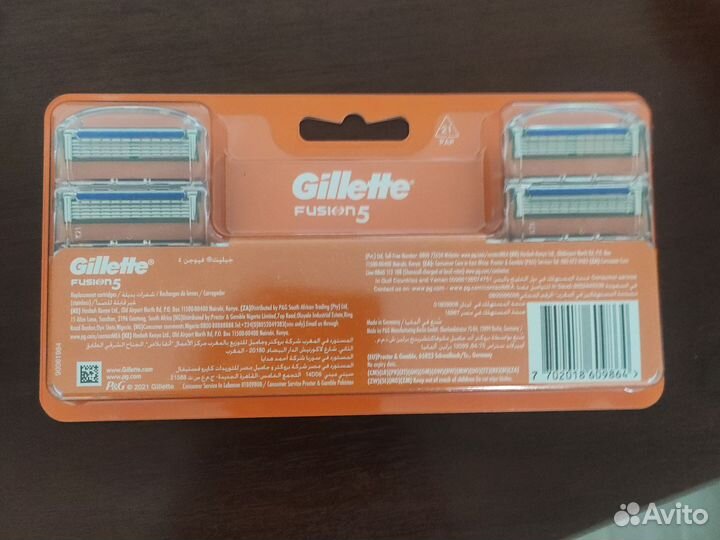 Gillette Fusion 5 8 штук оригинал кассеты Европа