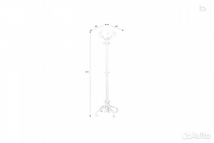 Вешалка напольная В 2Н 6769