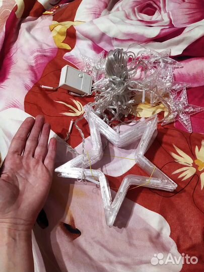 Гирлянда, штора Звёзды