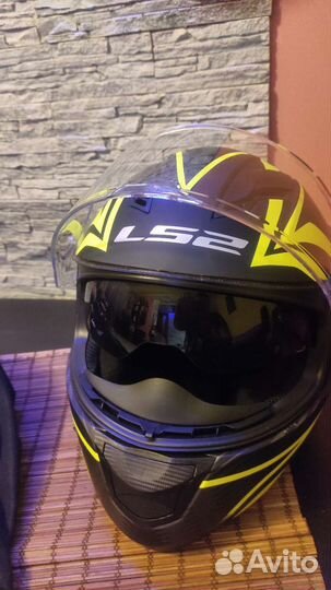 Мотошлем с очками LS2 (XL )