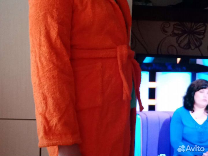 Детский махровый халат 40 размер