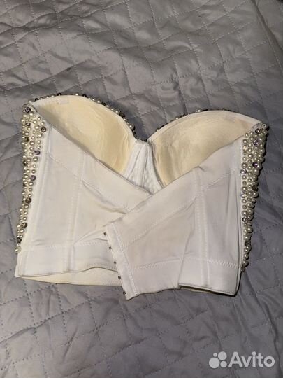 Топ корсет со стразами