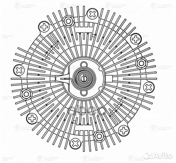 Муфта вязкост. Toyota Land Cruiser 100 (98) 4.7i