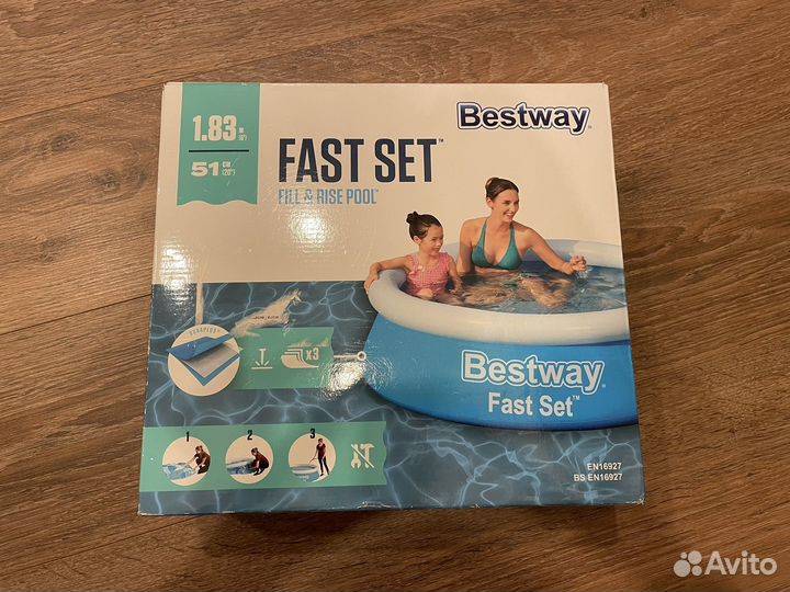 Бассейн bestway fast set 183x51 57392