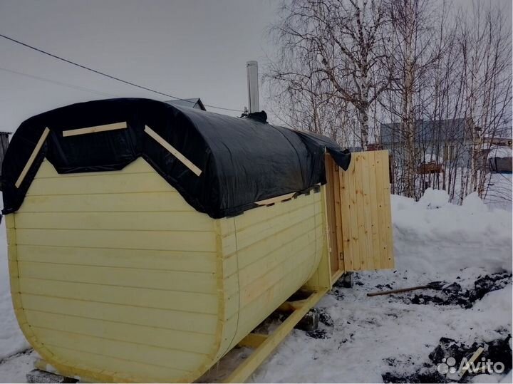 Баня-бочка с доставкой