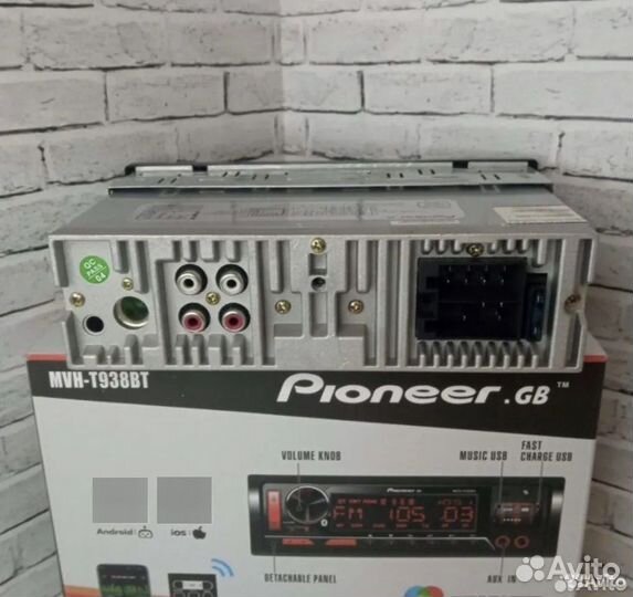 Автомагнитола USB Pioneer.GB MVH-T938B ISO