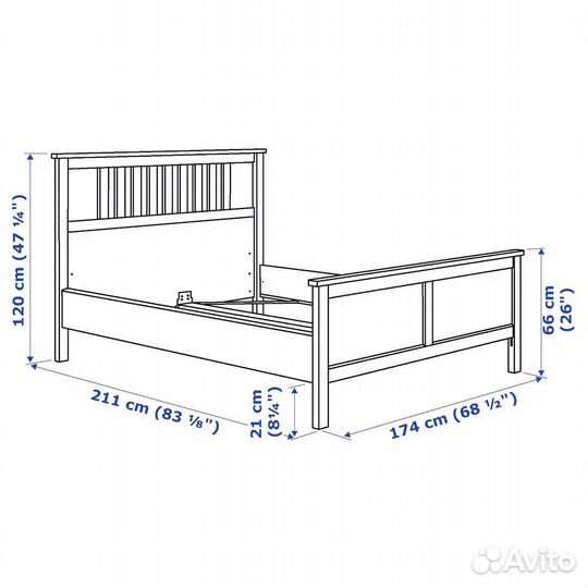 Кровать IKEA хемнэс Hemnes 160х200